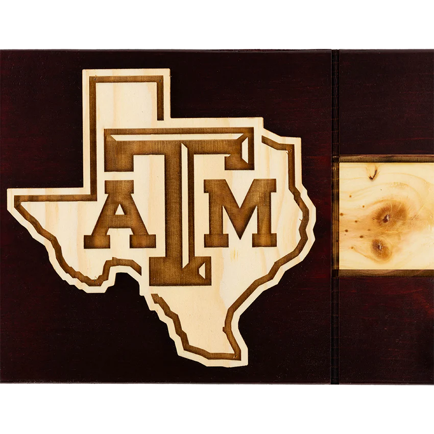 Texas A&M Lonestar Key Holder Wooden Wall Decor - Image 2