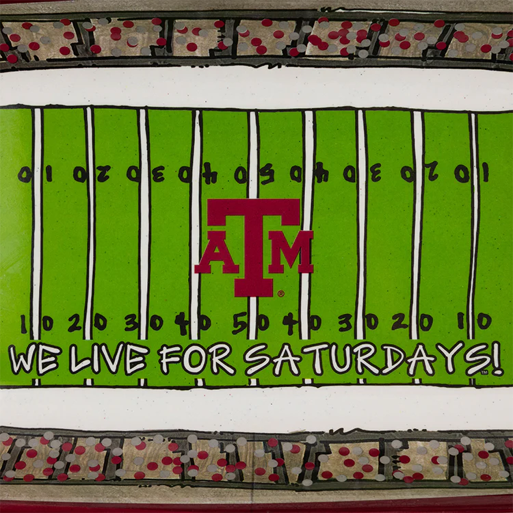 Texas A&M Magnolia Lane Stadium Melamine Tray - Image 2