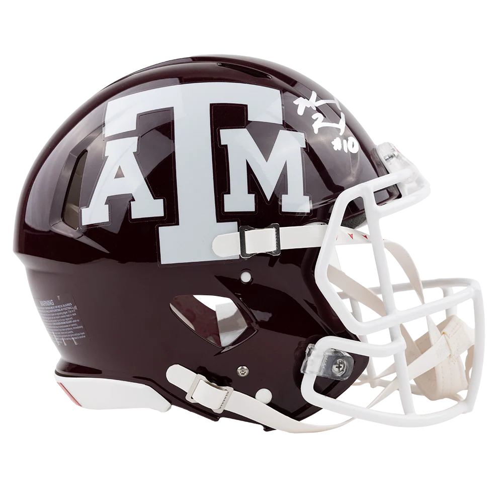 Texas A&M Marcel Reed Maroon Authentic Football Helmet - Image 4