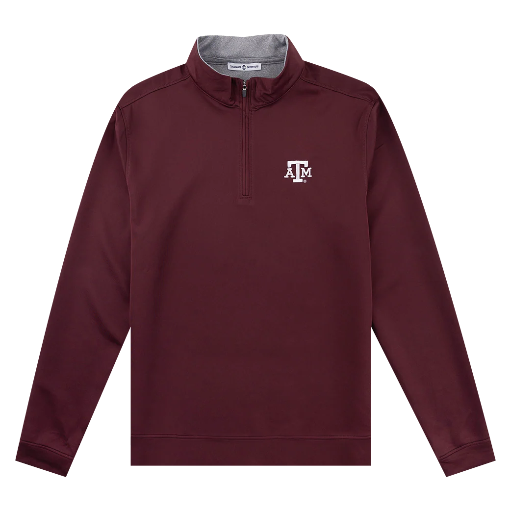 Texas A&M Maroon and Gray Quarter Zip