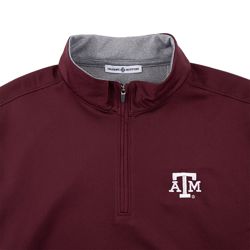 Texas A&M Maroon and Gray Quarter Zip - Image 2