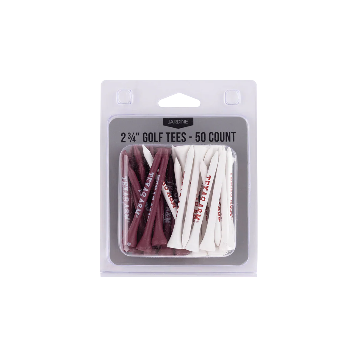 Texas A&M Maroon and White Golf Tee Pack