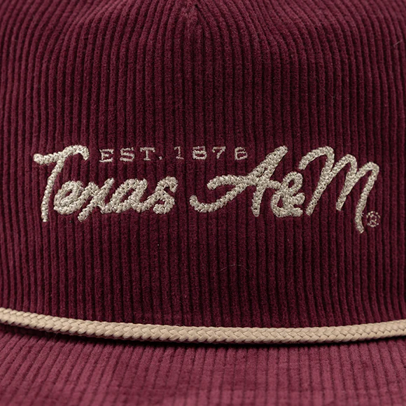 Texas A&M Maroon Corduroy Rope Hat - Image 3