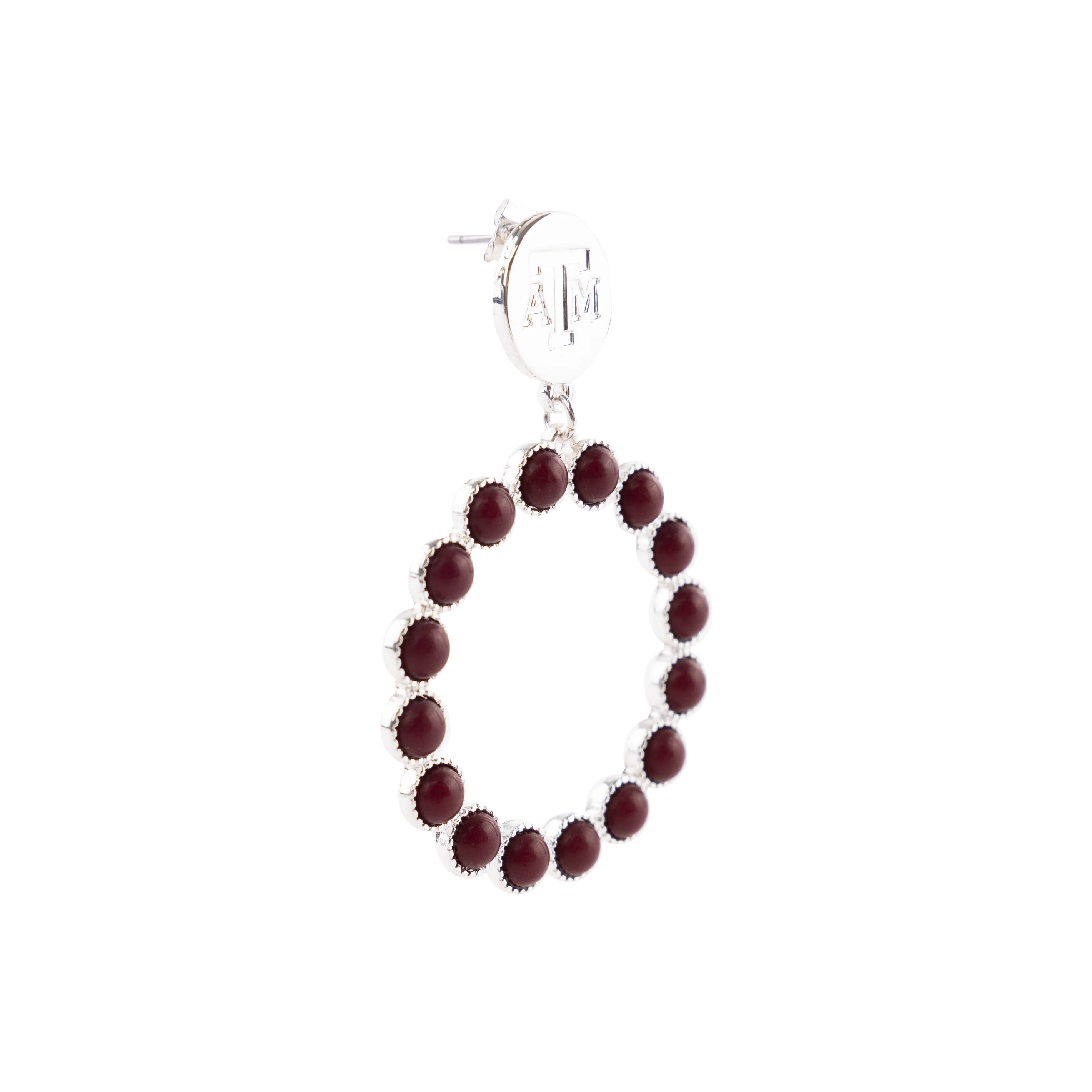 Texas A&M Maroon Ottawa Earrings - Image 3