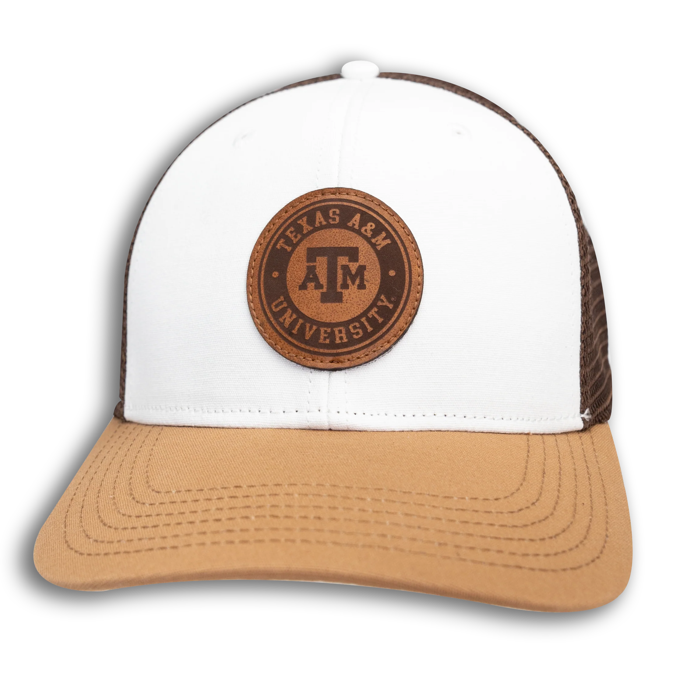 Texas A&M League Collegiate Mid Pro 6 Panel Structured Mesh Cap - Brown