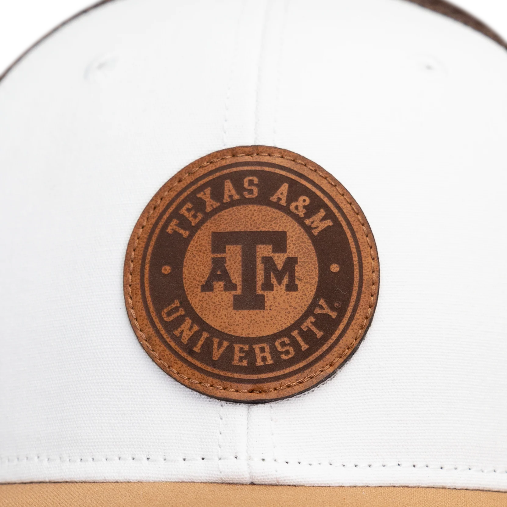 Texas A&M League Collegiate Mid Pro 6 Panel Structured Mesh Cap - Brown - Image 4