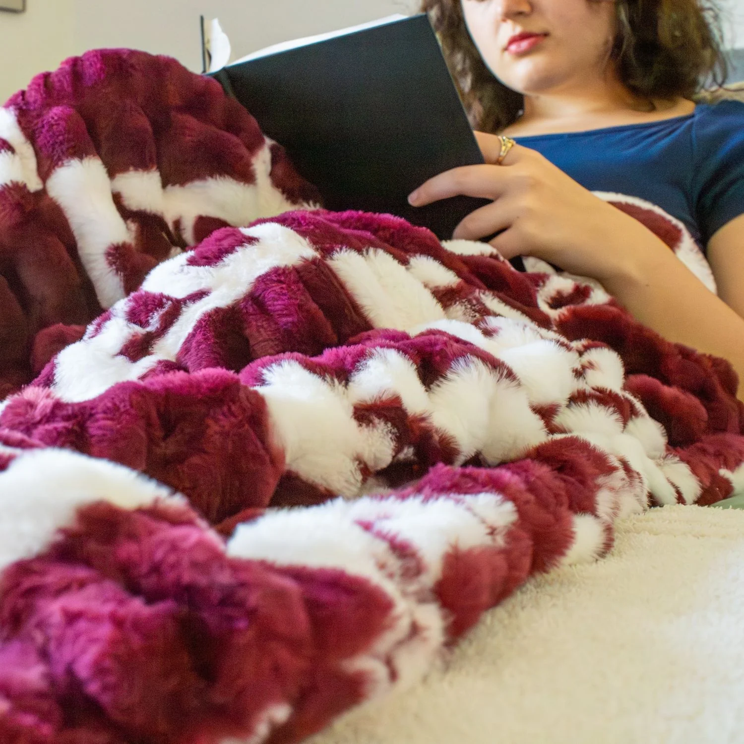 Texas A&M Minky Couture Adult Blanket - Image 2