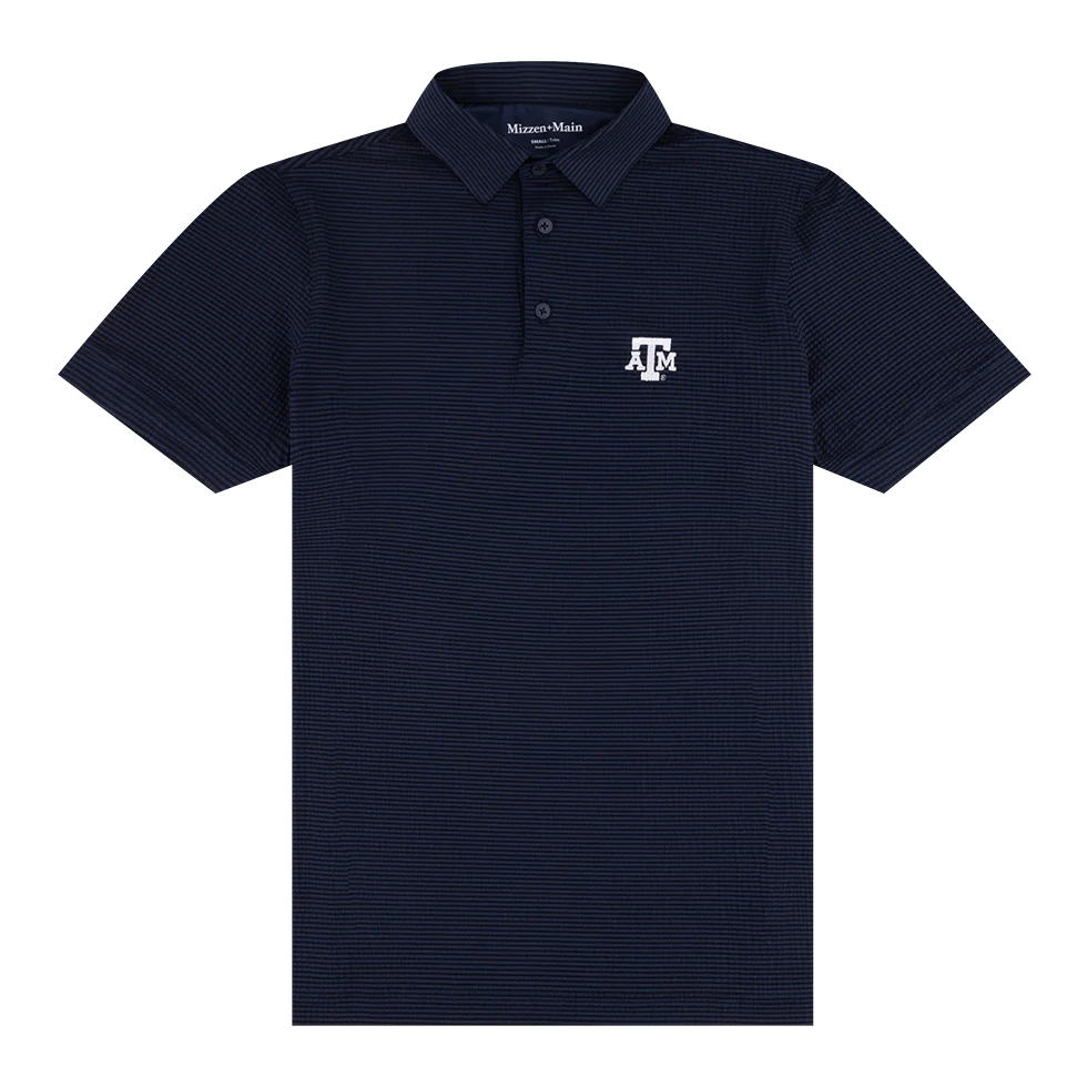 Texas A&M Mizzen+Main Navy Copa Polo