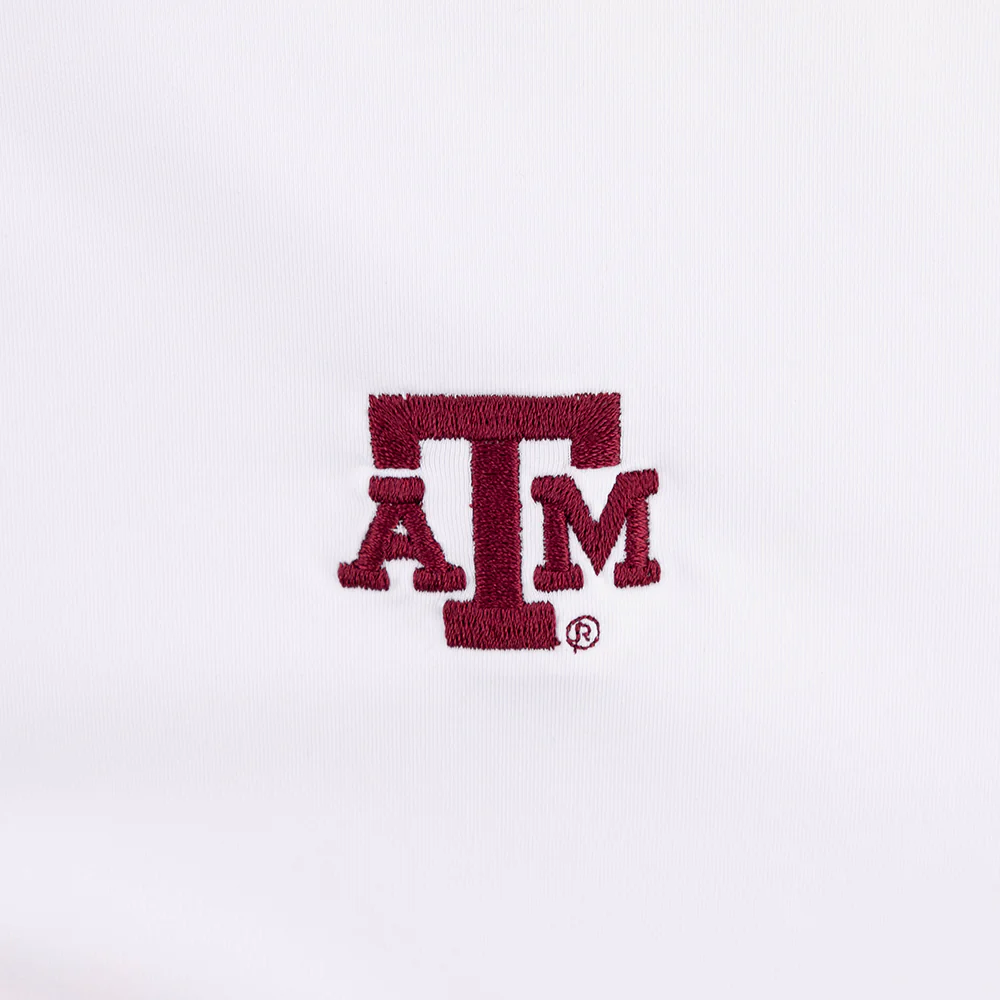 Texas A&M Mizzen+Main White Versa Solid Polo - Image 3