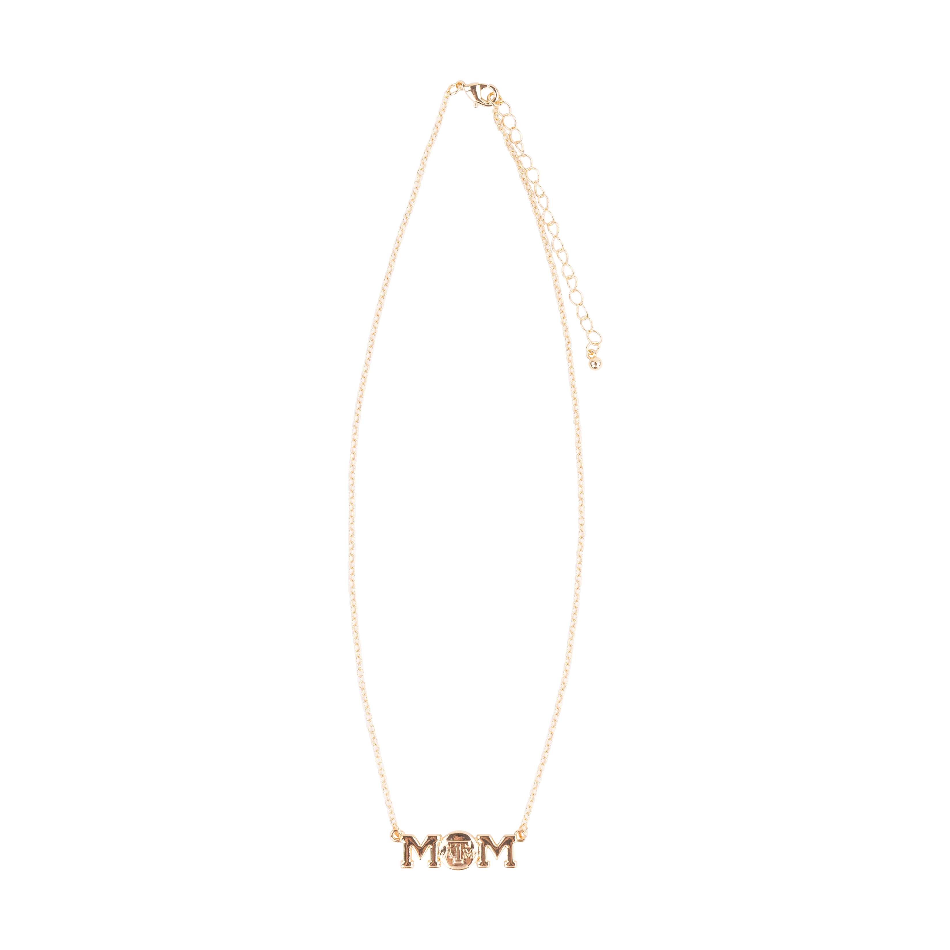 Texas A&M Emerson Street Mom Gold Necklace