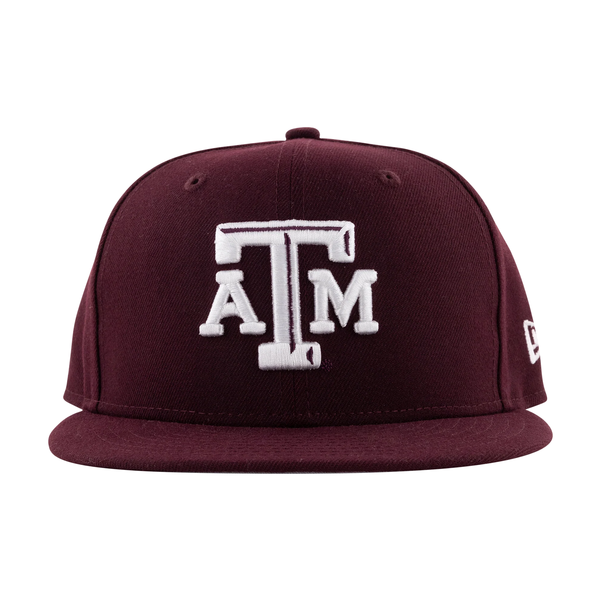 Texas A&M New Era 6 Panel Structured Flatbill Fitted Cap - Maroon