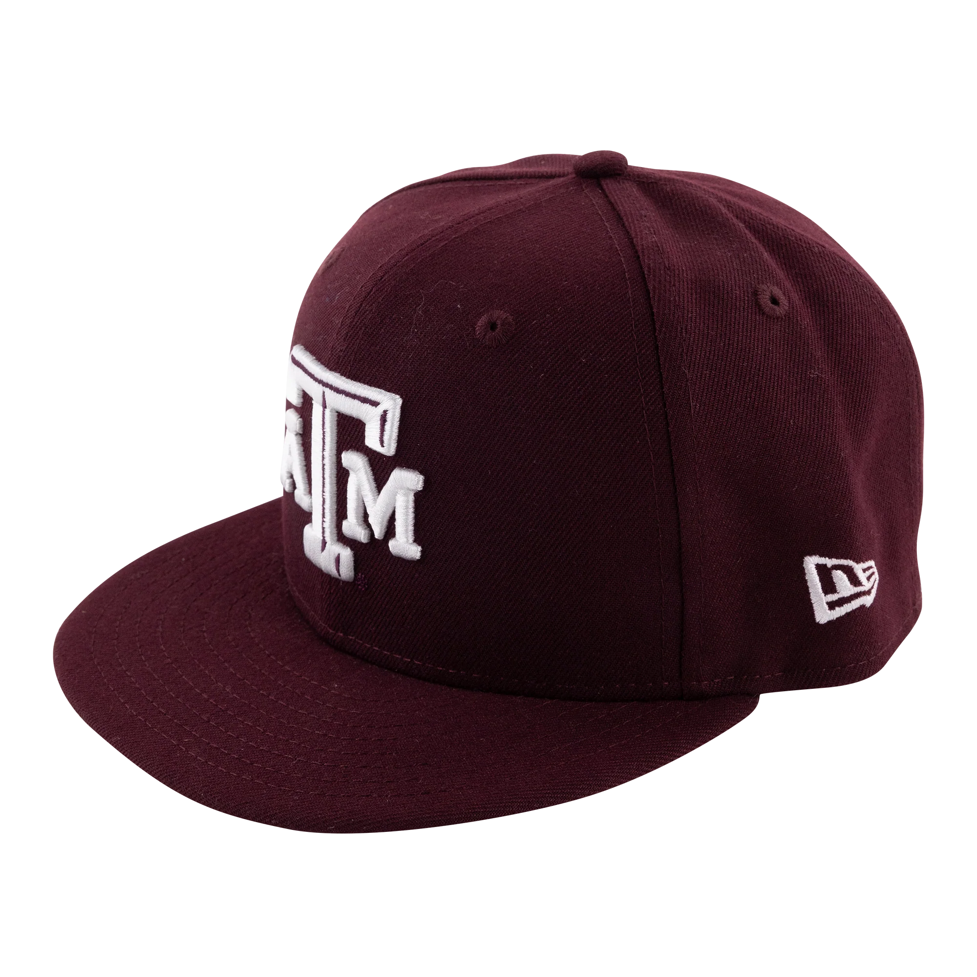 Texas A&M New Era 6 Panel Structured Flatbill Fitted Cap - Maroon - Image 2