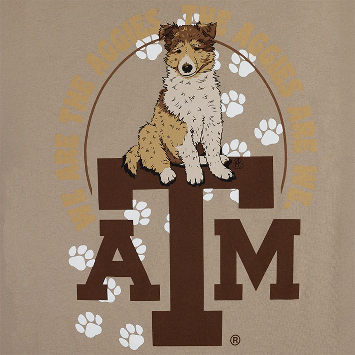 Texas A&M Next Level Apparel Reveille Puppy T-Shirt - Brown - Image 3