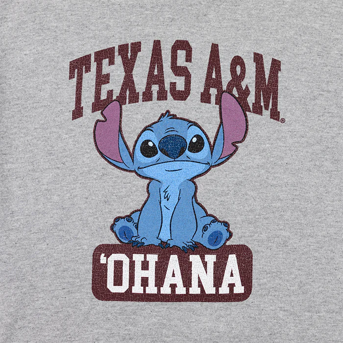 Texas A&M Ohana Stitch Youth T-Shirt - Image 2