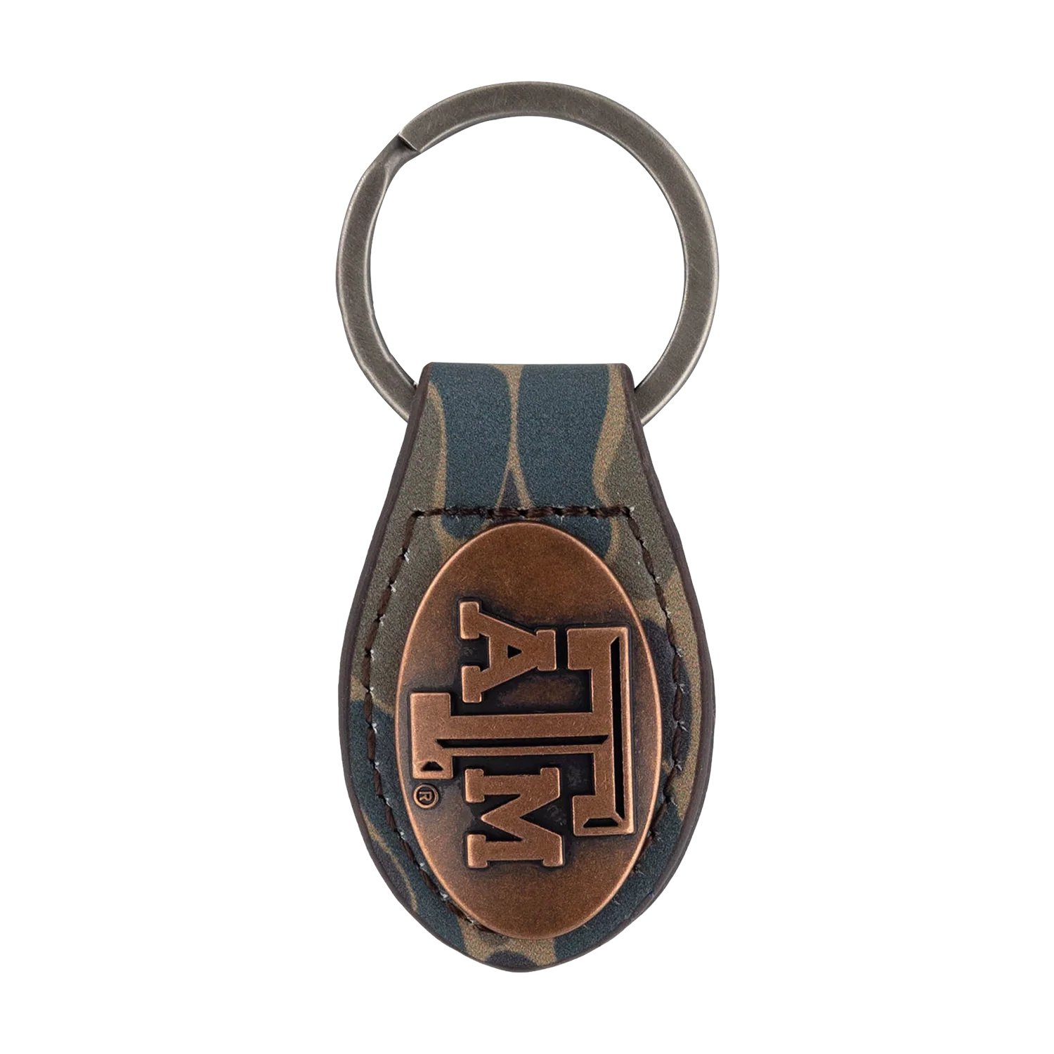 Texas A&M Old School Camo Keychain