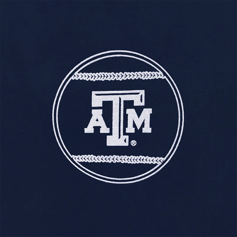 Texas A&M Olsen Field Watercolor T-Shirt - Blue - Image 4