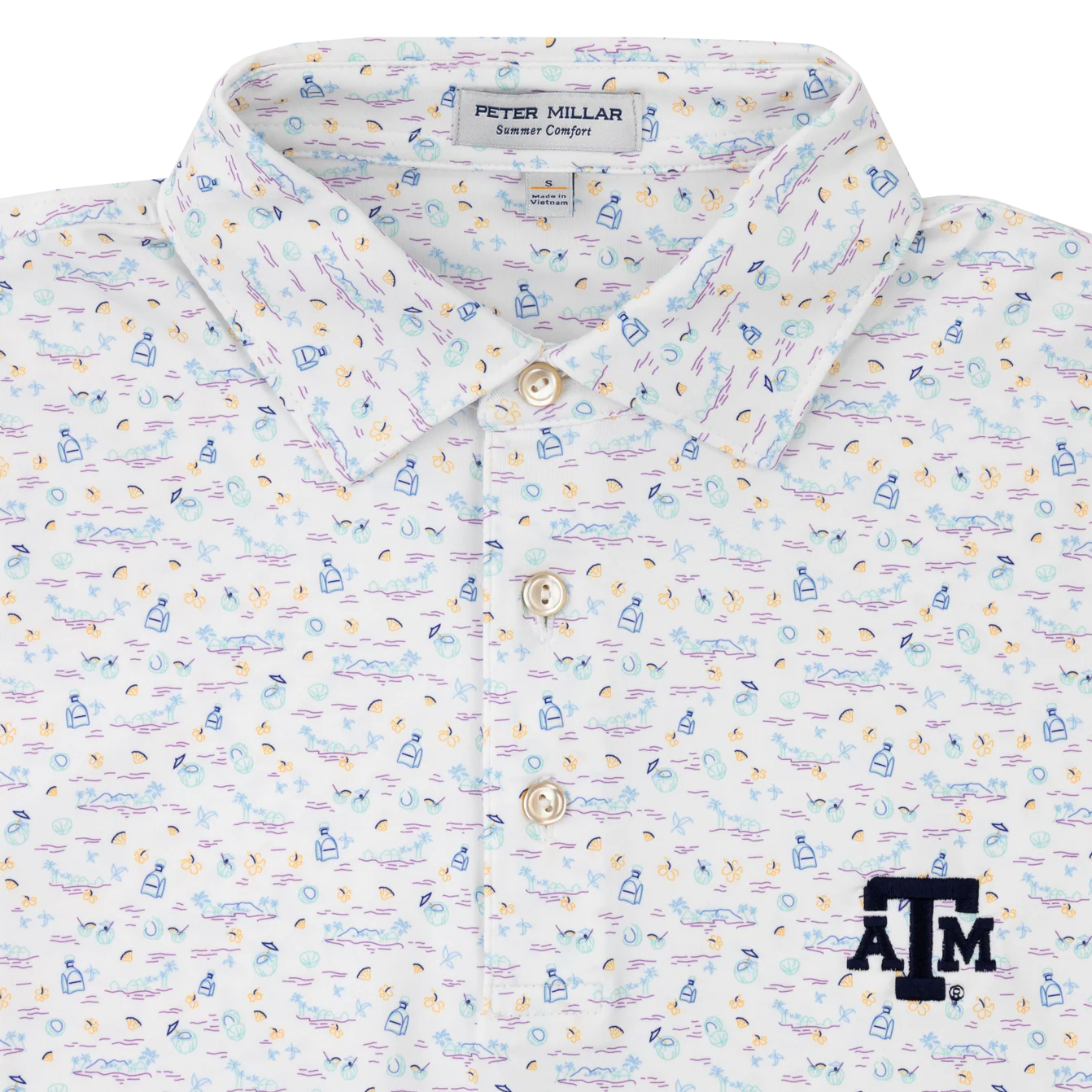 Texas A&M Peter Millar 5 O'clock in Fiji Polo - Image 2