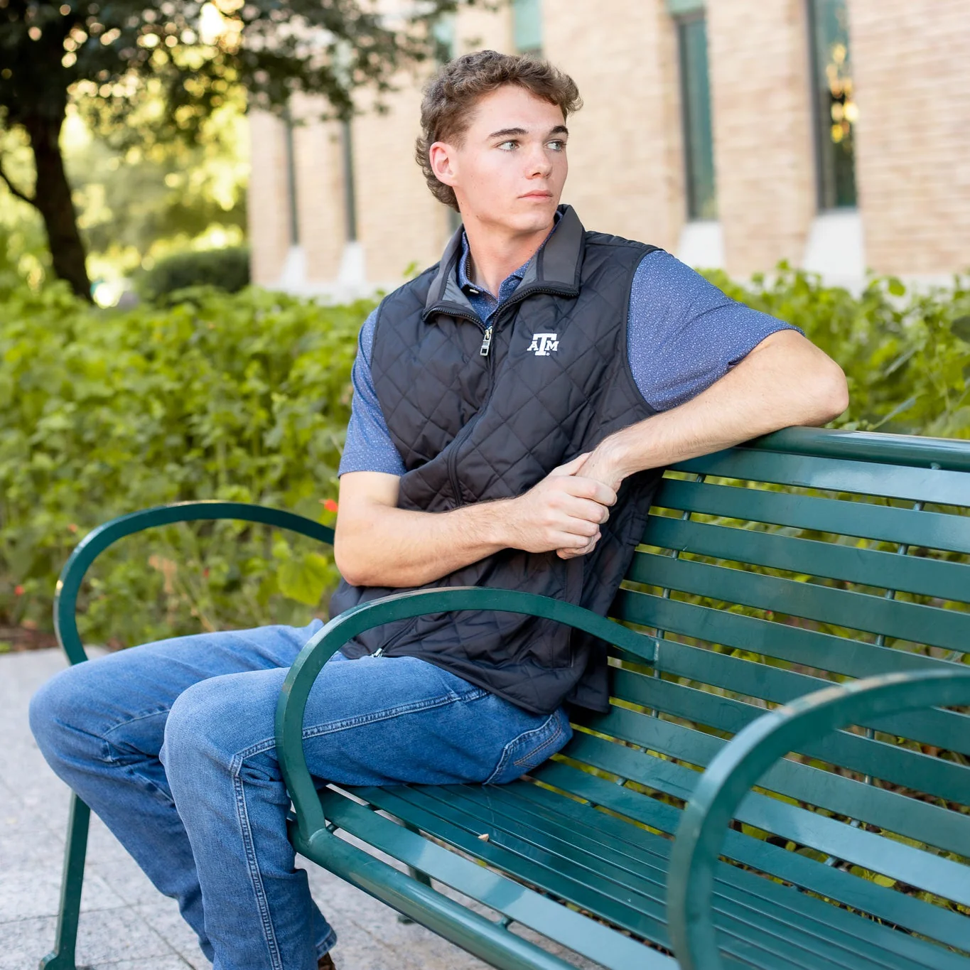 Texas A&M Peter Millar Black Essex Vest - Image 2
