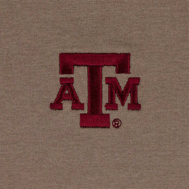 Texas A&M Peter Millar Brown Solid Performance Jersey Polo - Image 3
