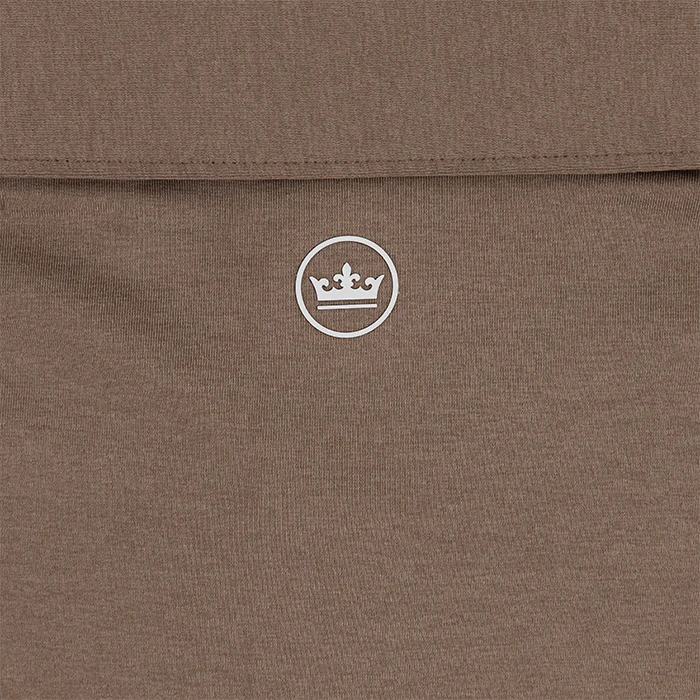 Texas A&M Peter Millar Brown Solid Performance Jersey Polo - Image 6