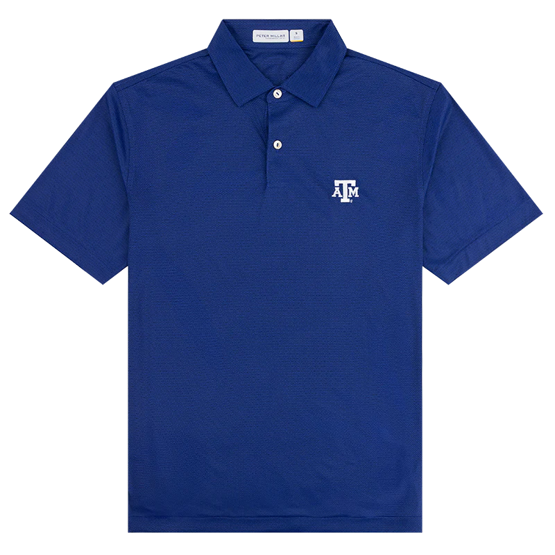 Texas A&M Peter Millar Featherweight Geo Links Polo