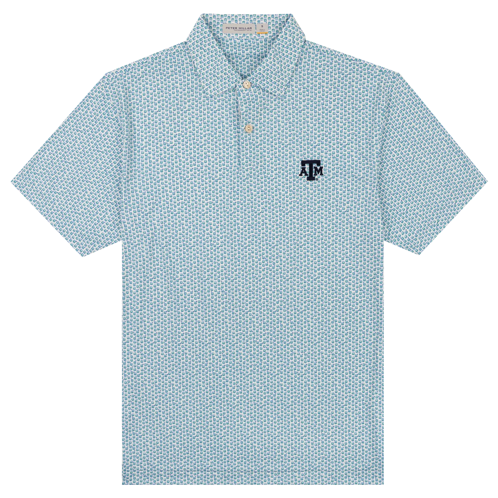 Texas A&M Peter Millar Featherweight Golf on the Rocks Polo
