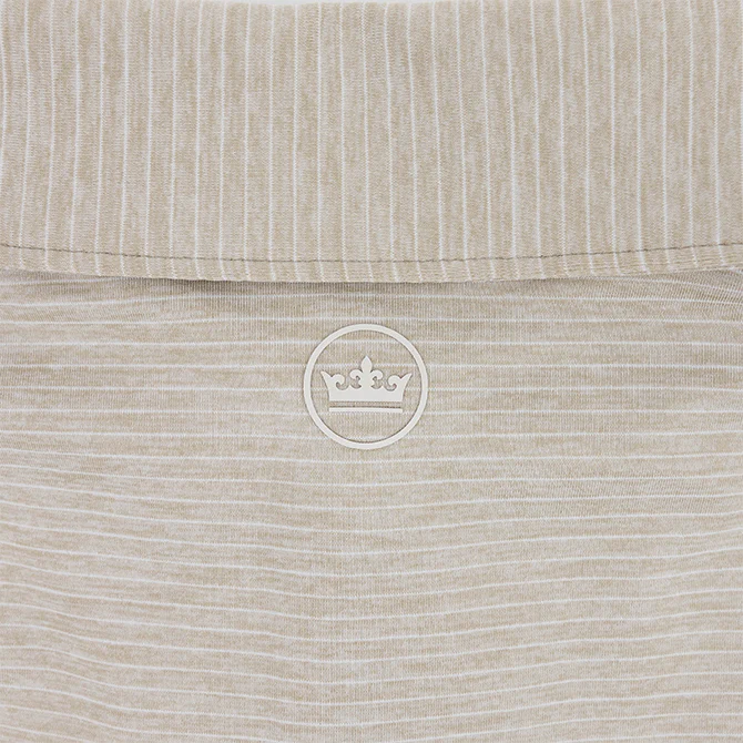 Texas A&M Peter Millar Highlands Performance Jersey Polo - Beige - Image 6