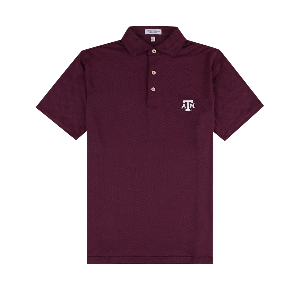 Texas A&M Peter Millar Hugo Performance Polo - Maroon