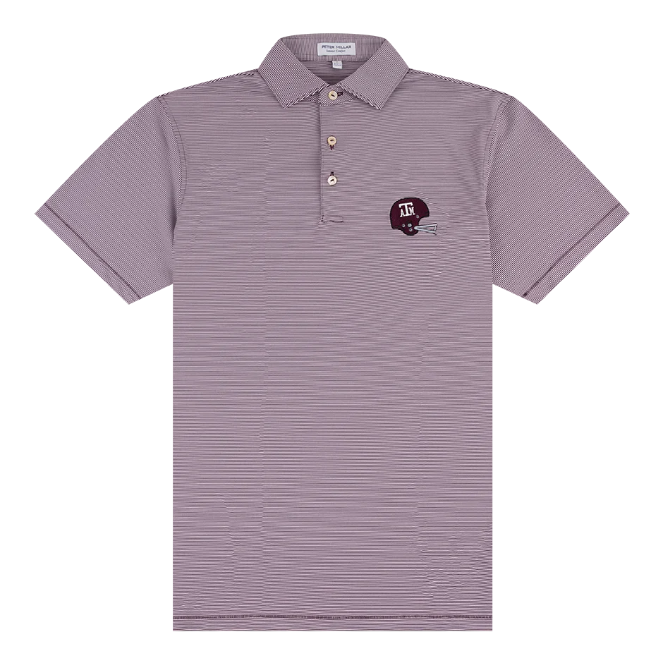 Texas A&M Peter Millar Jubilee Vintage Helmet Polo
