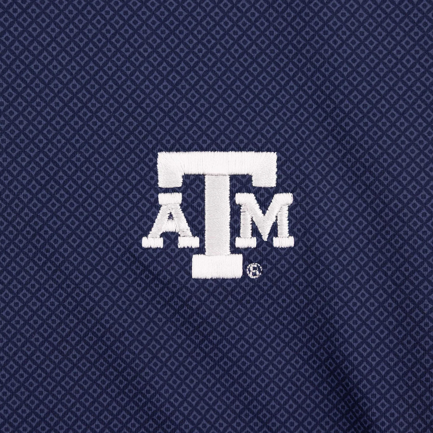 Texas A&M Peter Millar Men's Hugo Performance Jersey Polo - Navy - Image 3