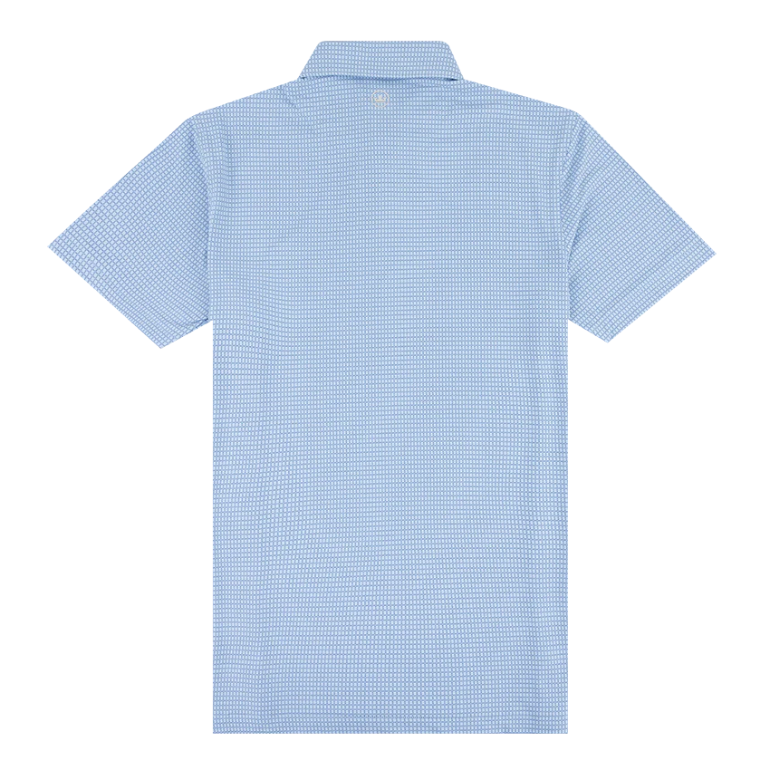 Texas A&M Peter Millar Ponte Jersey Polo - Blue - Image 4
