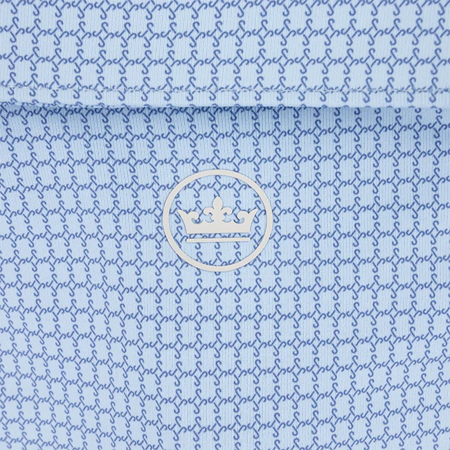 Texas A&M Peter Millar Ponte Jersey Polo - Blue - Image 7