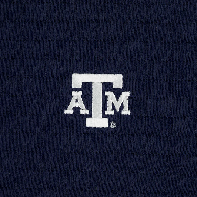 Texas A&M Peter Millar Quad Quilted 1/4 Zip - Image 3