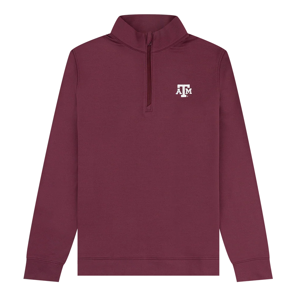 Texas A&M Peter Millar Womens Quarter Zip - Maroon