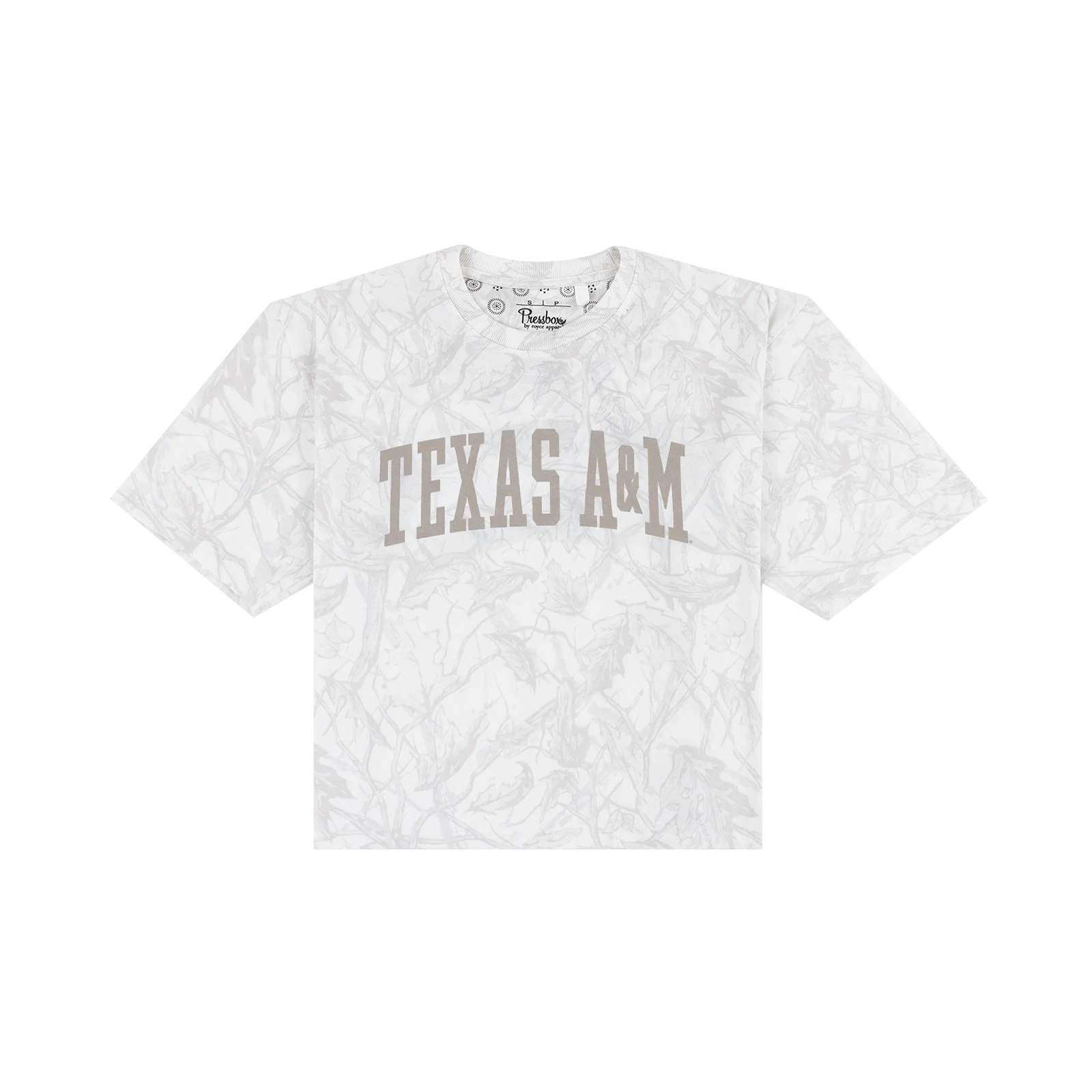 Texas A&M Pressbox Oversized Tee - Gray Camo