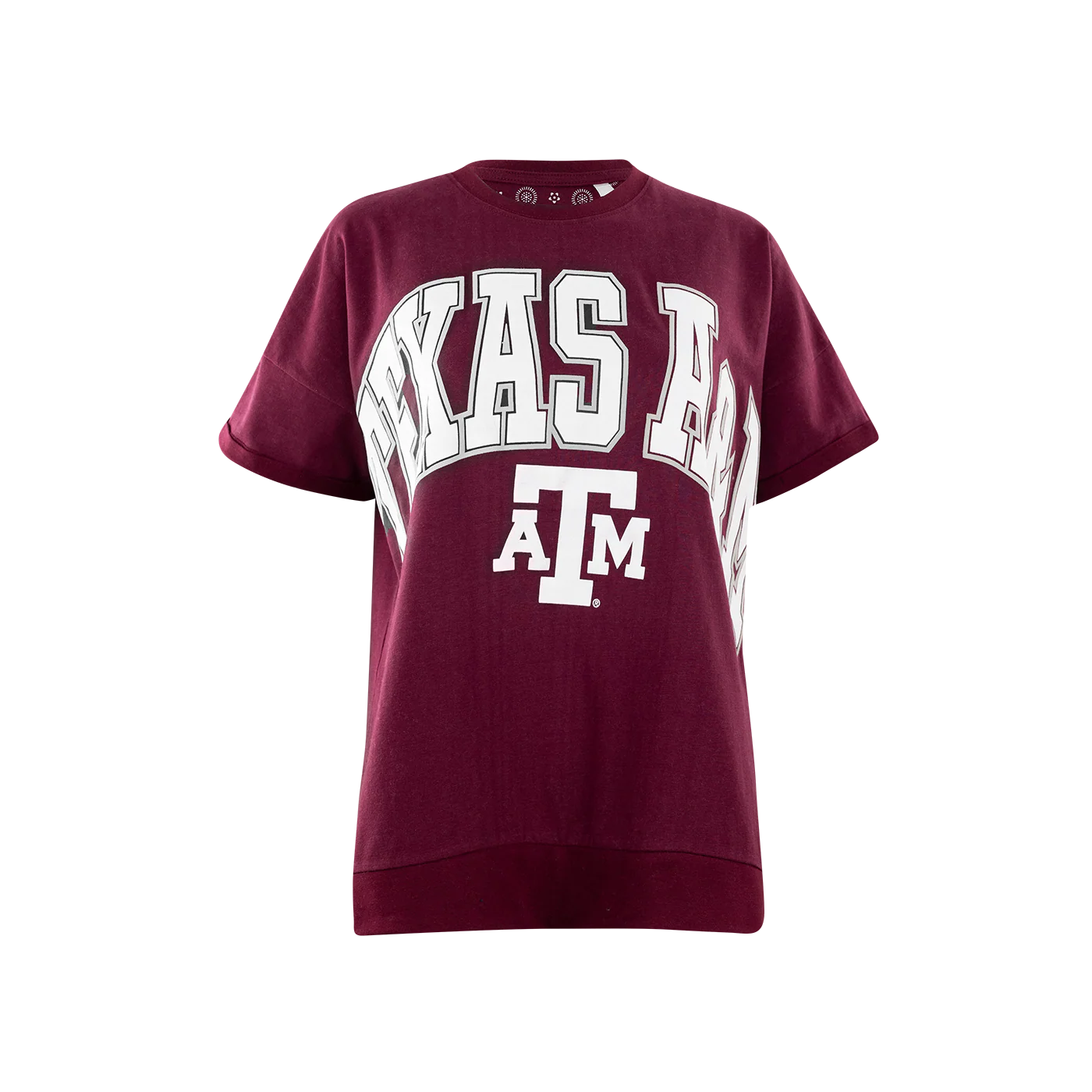 Texas A&M Pressbox Short Sleeve Top - Maroon