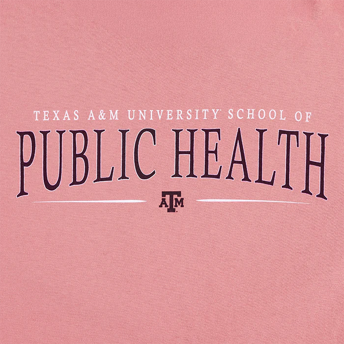 Texas A&M Public Health Cotton T-Shirt - Pink - Image 5