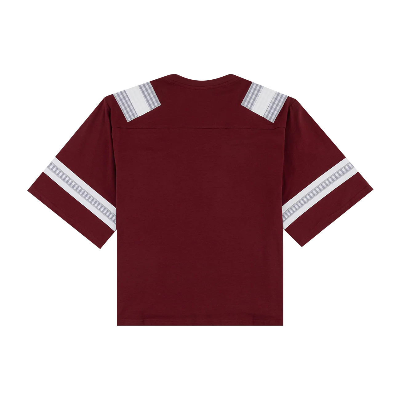 Texas A&M Queen of Sparkles Oversized Gingham Jersey Tee - Maroon - Image 2
