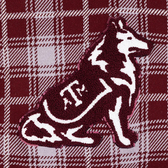 Texas A&M Queen of Sparkles Plaid Reveille Sweater Vest - Image 3