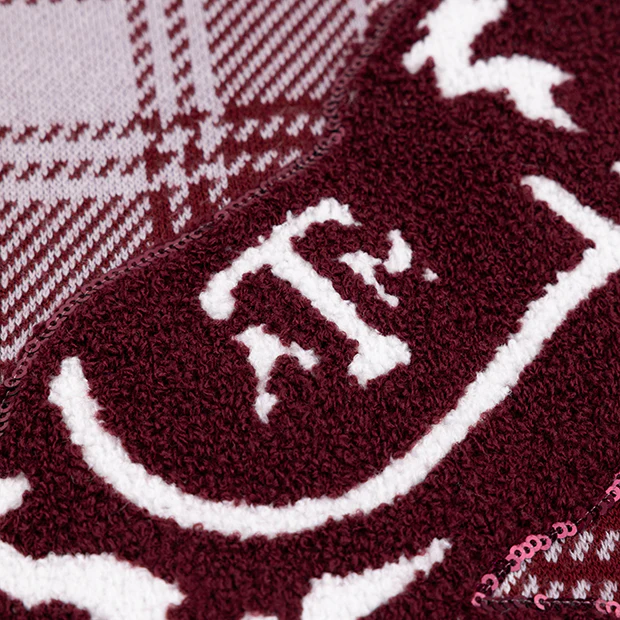 Texas A&M Queen of Sparkles Plaid Reveille Sweater Vest - Image 4