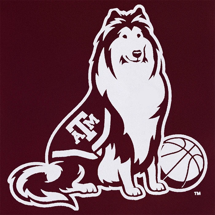 Texas A&M Reveille Basketball Drawstring Bag - Maroon - Image 3