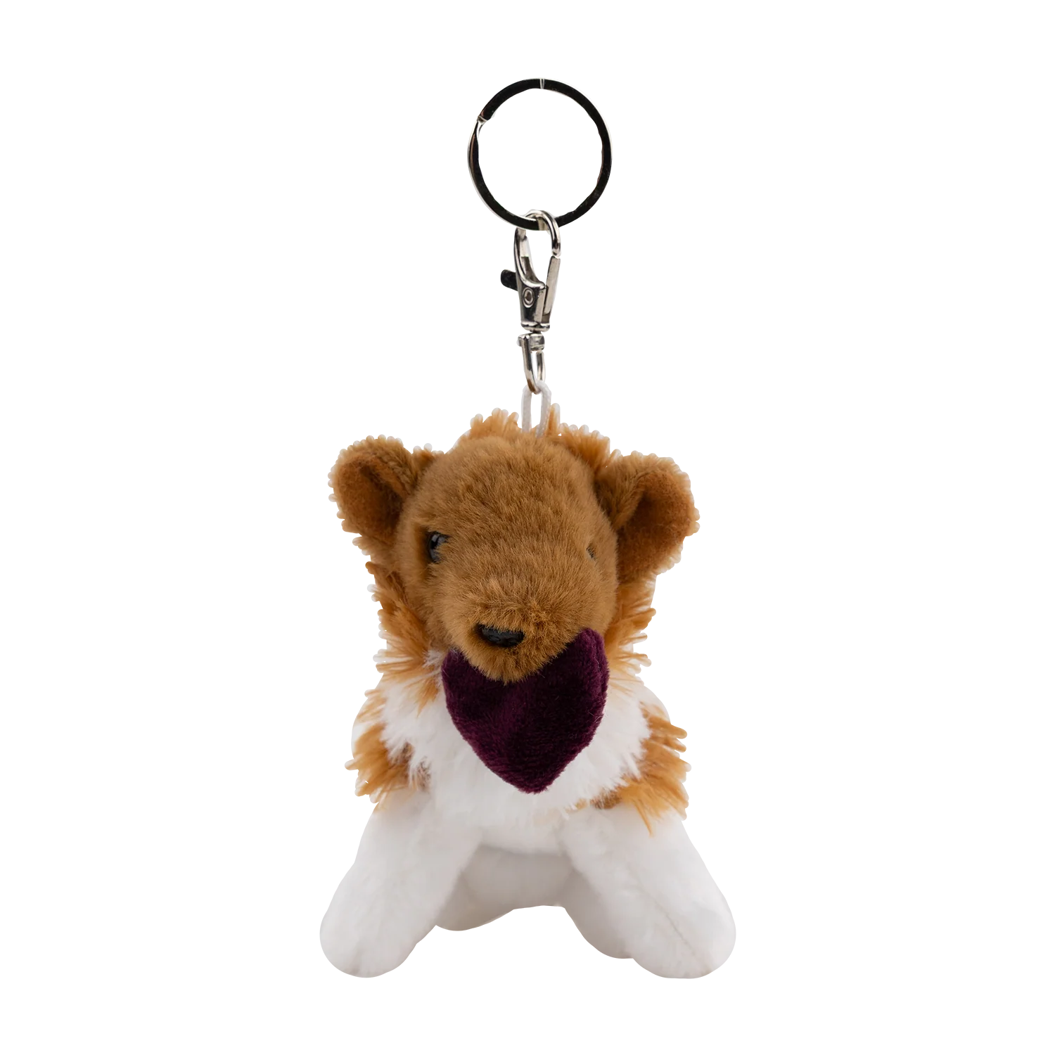 Texas A&M Reveille Heart Keychain