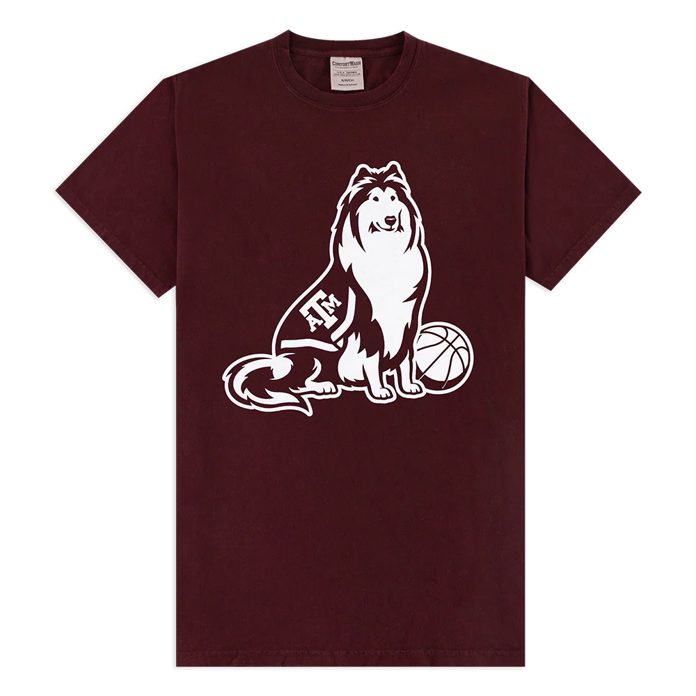 Texas A&M Reveille Maroon Basketball T-Shirt