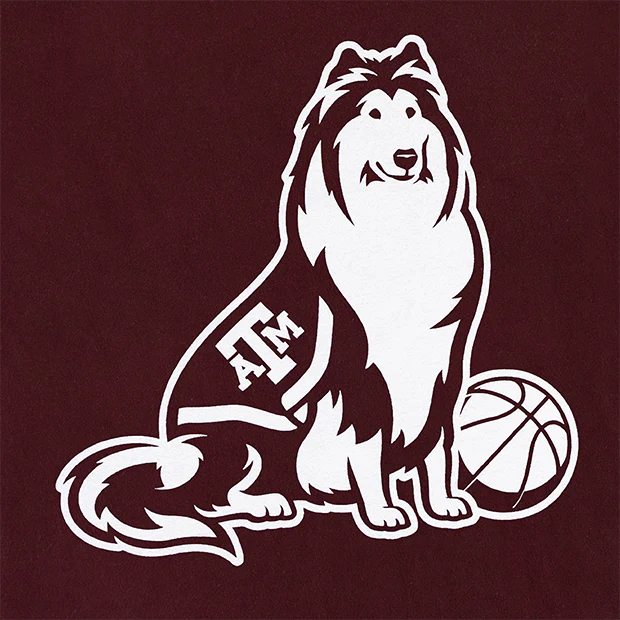 Texas A&M Reveille Maroon Basketball T-Shirt - Image 4