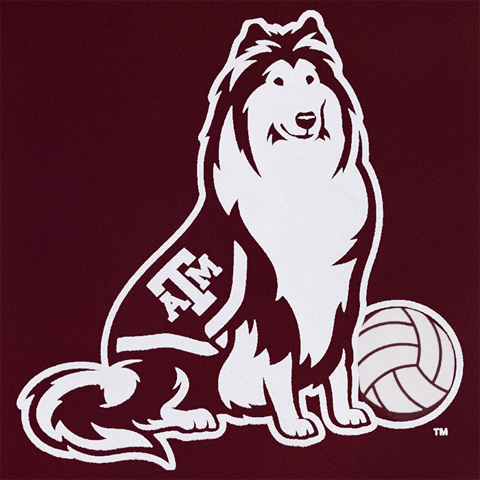 Texas A&M Reveille Volleyball Drawstring Bag - Maroon - Image 3