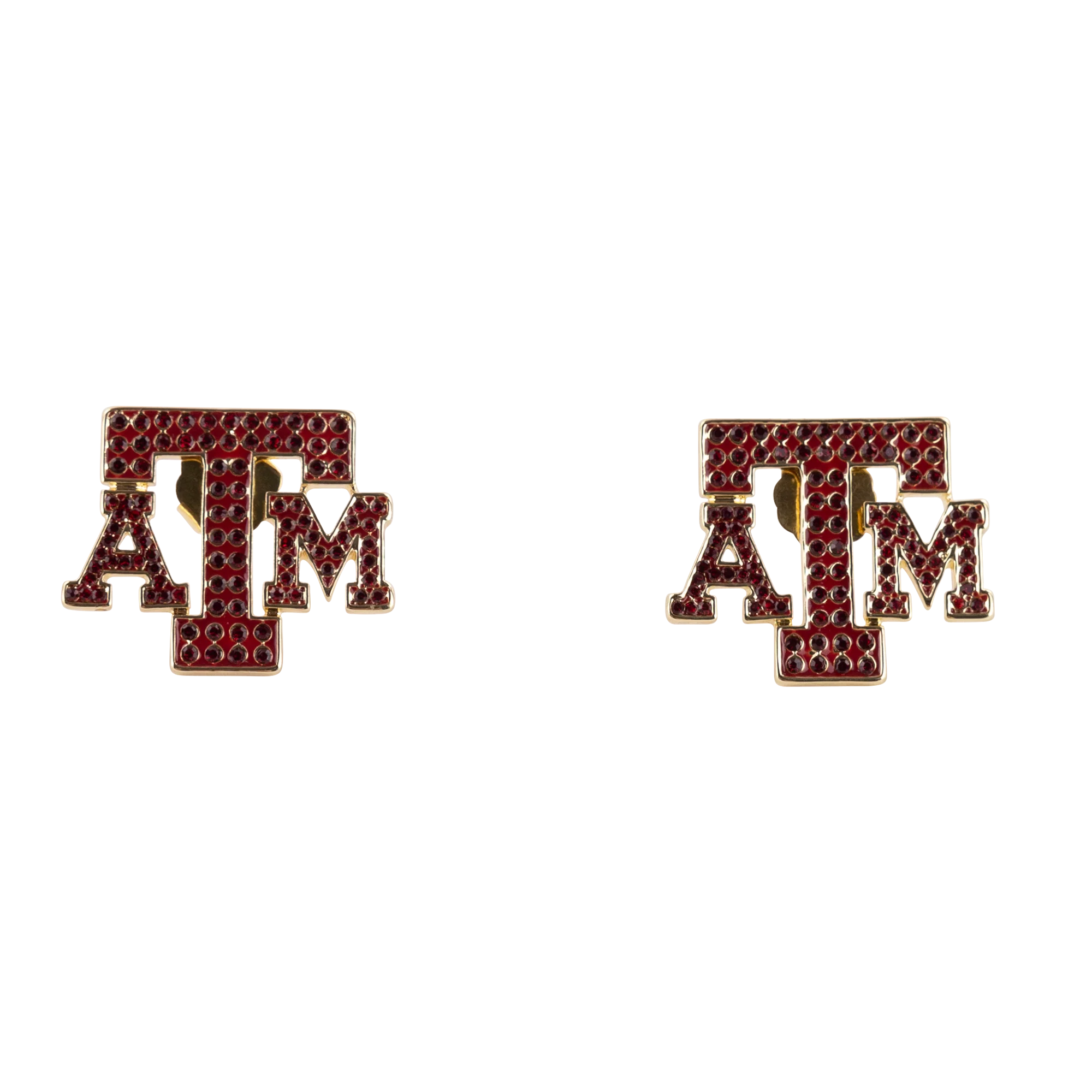 Texas A&M Rhinestone Logo Studs