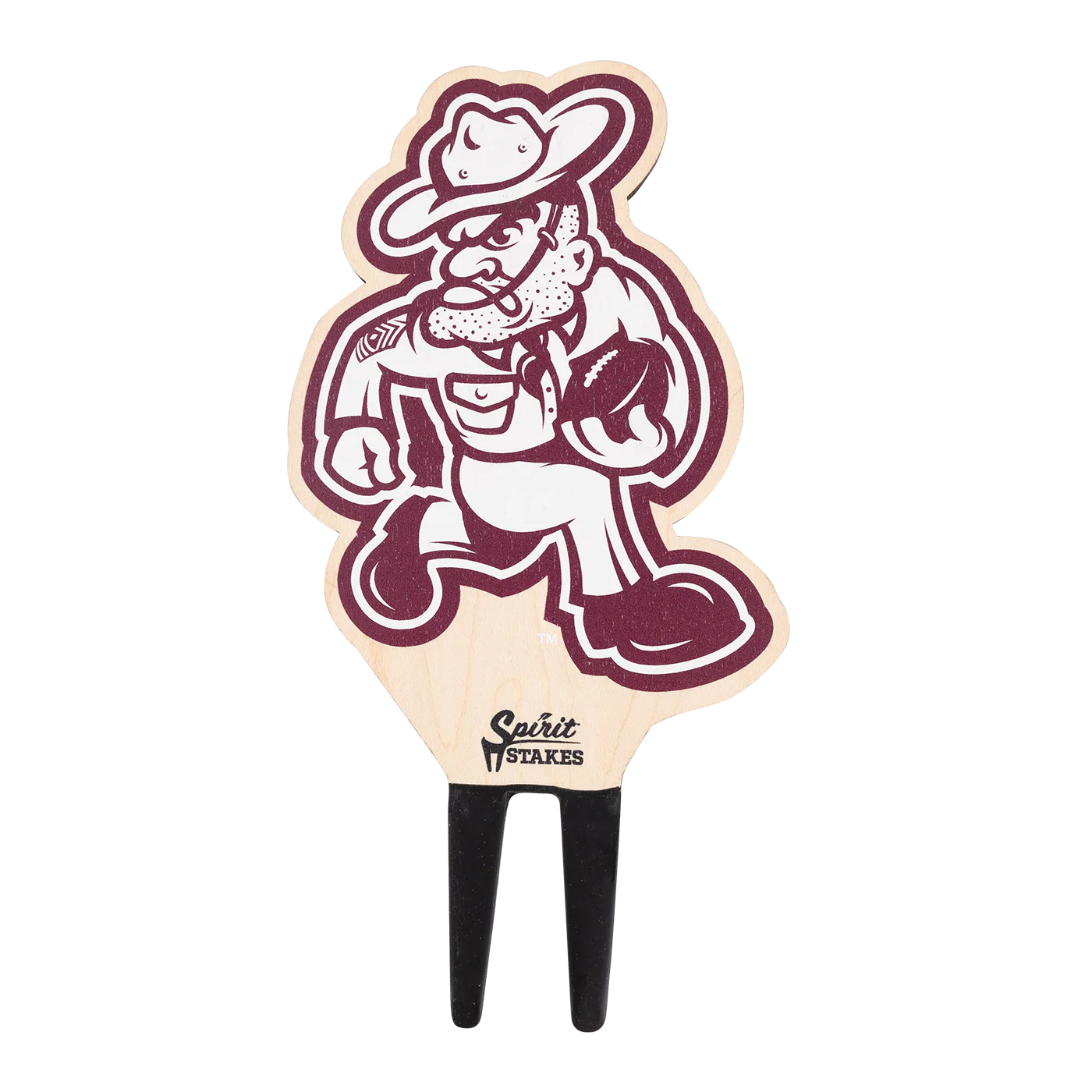 Texas A&M Sarge Football Medium Plant Stake