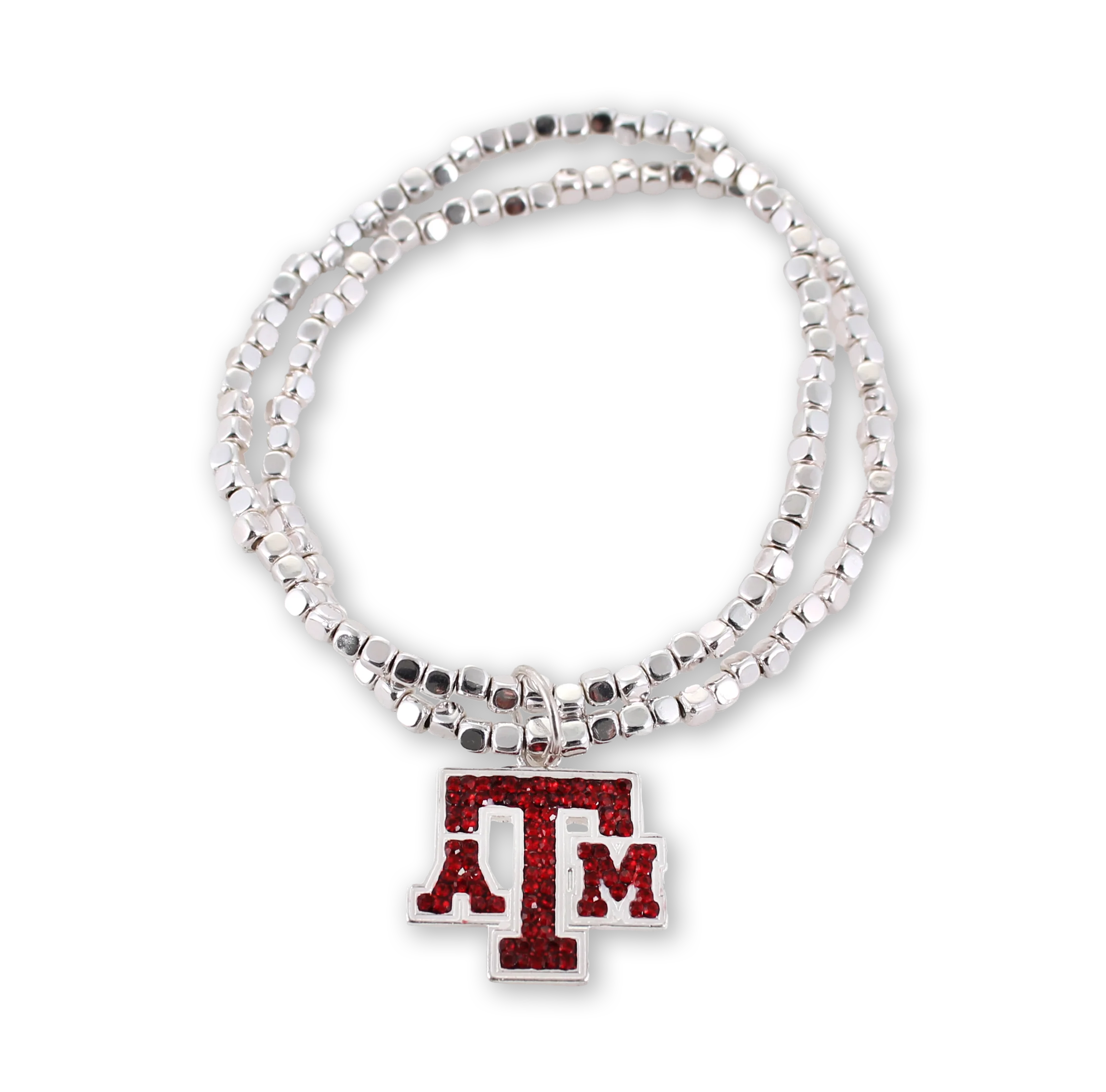 Texas A&M Seasons Jewelry Crystal Logo Stretch Bracelet