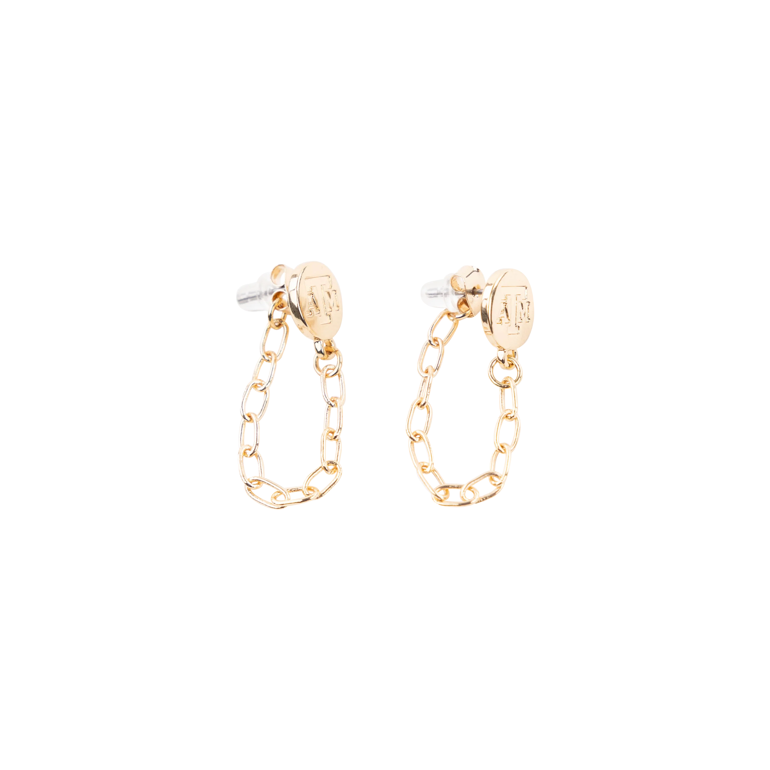 Texas A&M SHELBY & GRACE Chain Earrings