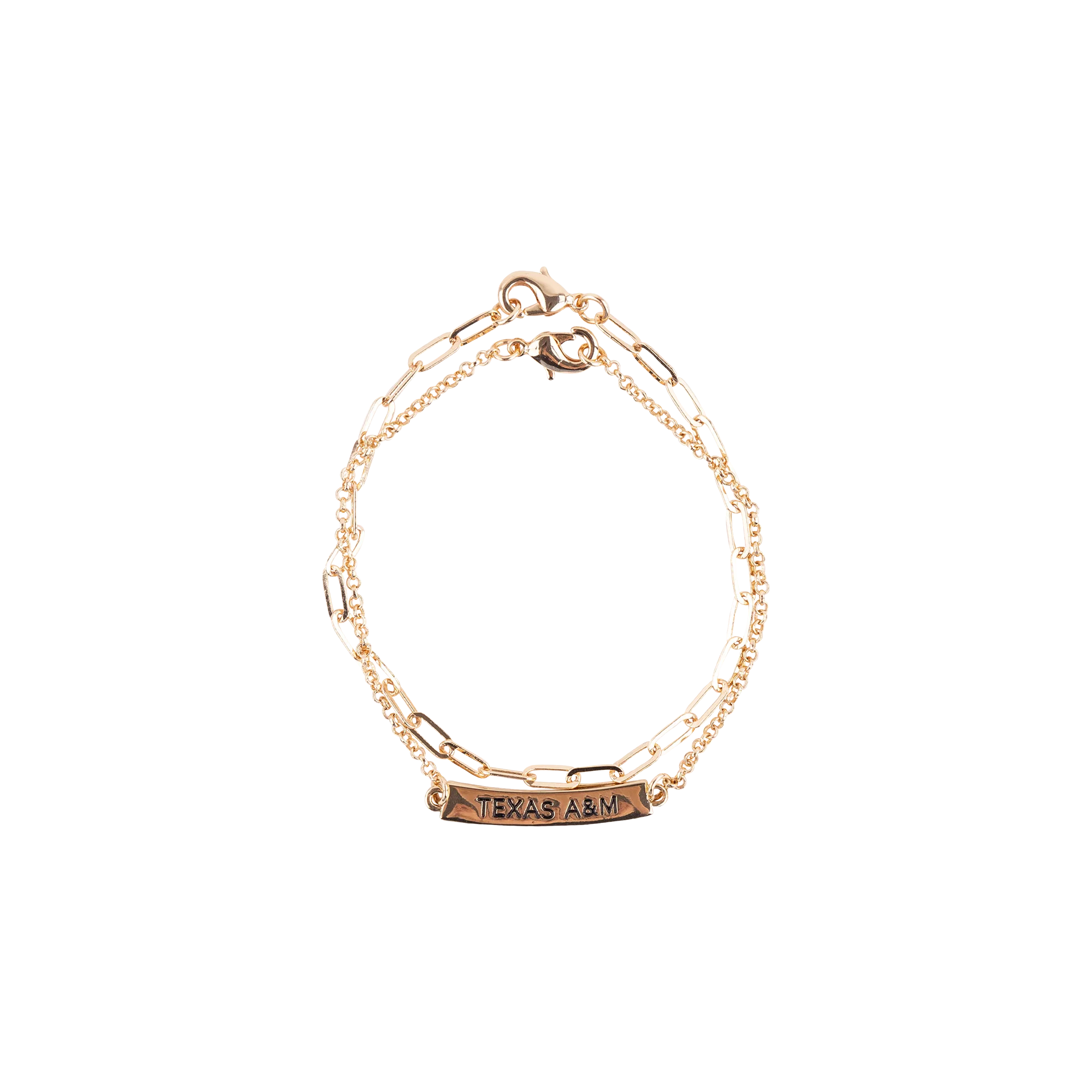 Texas A&M Shelby & Grace Old Yeller Bracelet Set - Gold